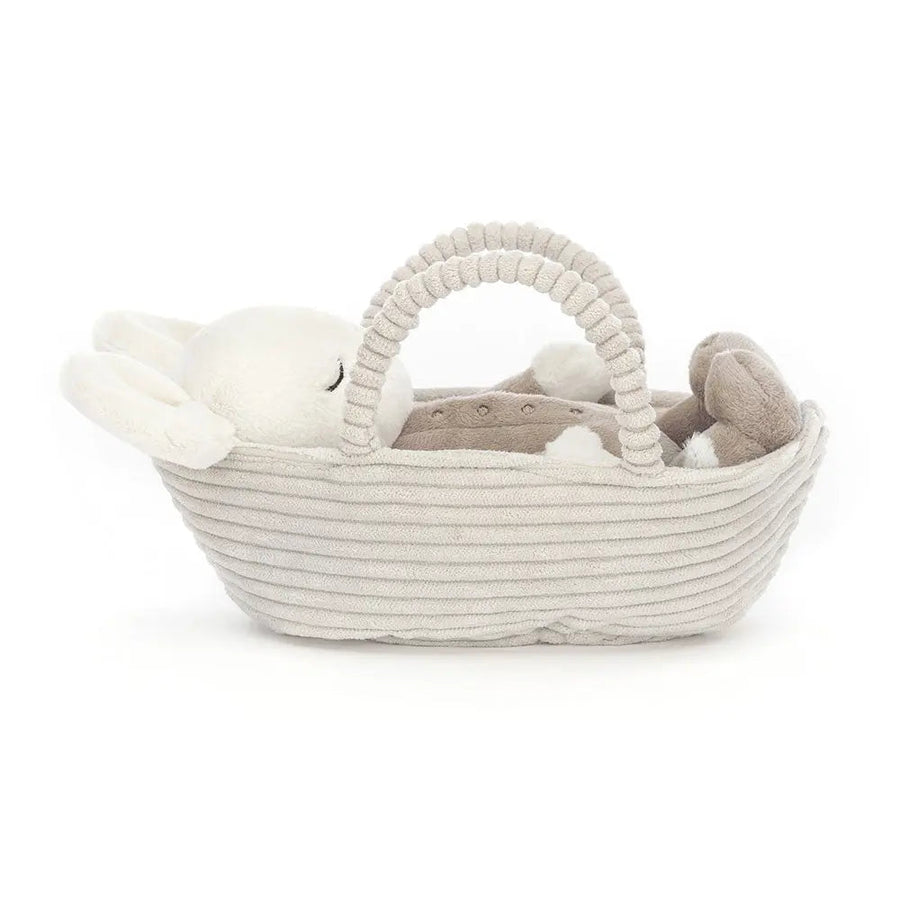 with Fabric Basket – Soft Cuddly Toy for Kids & Babies